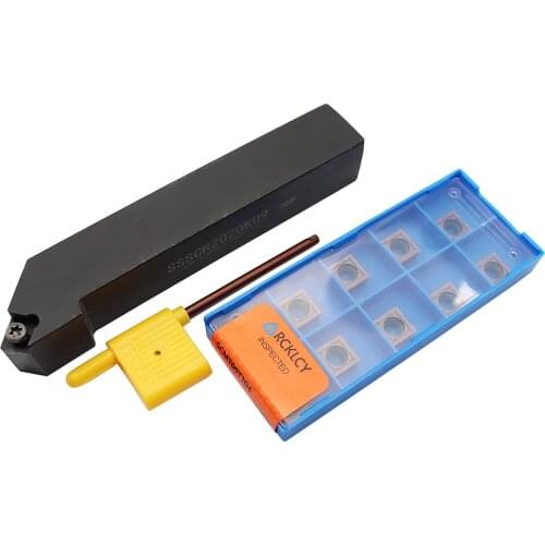 Internal Turning Tool Holder SSSCR1616H09 SSSCR2020K09 SSSCR2525M09 + SCMT09T304 SCMT09T308 Carbide Insert CNC Latter Tools Set