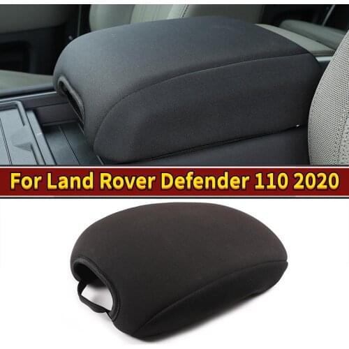 For Land Rover Defender 110 130 2020 Car styling Sponge cloth Black Seat center armrest box protective cover Car Accessories