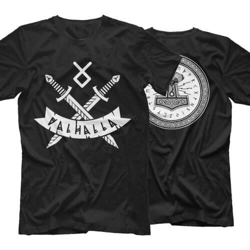 Russia Slavs Valhalla Origin Thor Symbol T-Shirt. Summer Cotton Short Sleeve O-Neck Mens T Shirt New S-3XL