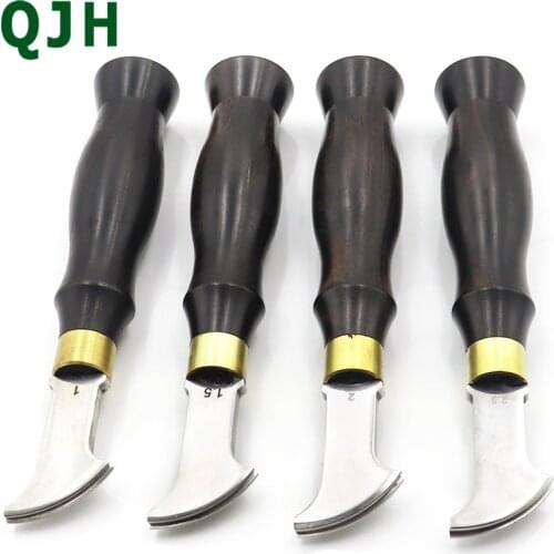 Leather Craft DIY Shallow Round Handle Edge Creasing Press Line Tool 1mm/1.5mm/2.0/2.5mm diy edger stroke line Sewing slot tool