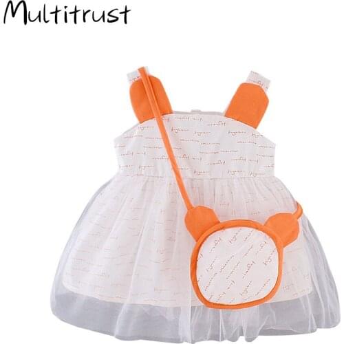 Letter Print Lace Camisole Tutu Dress for Baby Girl Sundress Princess Dress Girls Summer Beach Dresses 1-3 year