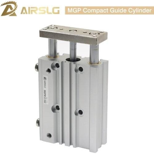 MGPM12-50Z MGPM16-75Z MGPM16-100Z Compact guide cylinder Thin Three axis air pneumatic cylinder with guide rod MGPM12-20Z 16-30Z