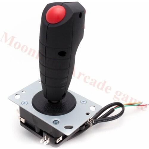Mini Grab Arcade Flight Yoke Stick Joystick 8 Way Joystick With Two Trigger and Top Fire Buttons for Arcade Flight MAME Games