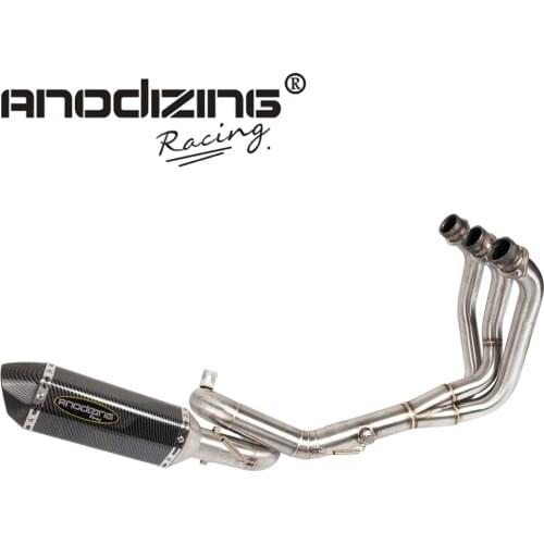 Motorcycle Full Exhaust System Header Loop Front Pipe Muffler For YAMAHA MT09 FZ09 MT-09 FZ-09 2014-2018 XSR900 NOT For Tracer