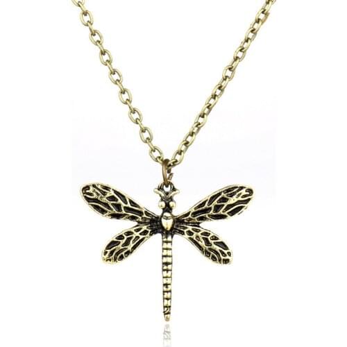 MQCHUN Song Of Ice And Fire Sansa Stark Vintage Dragonfly Pendant Necklace For Women Gift-30
