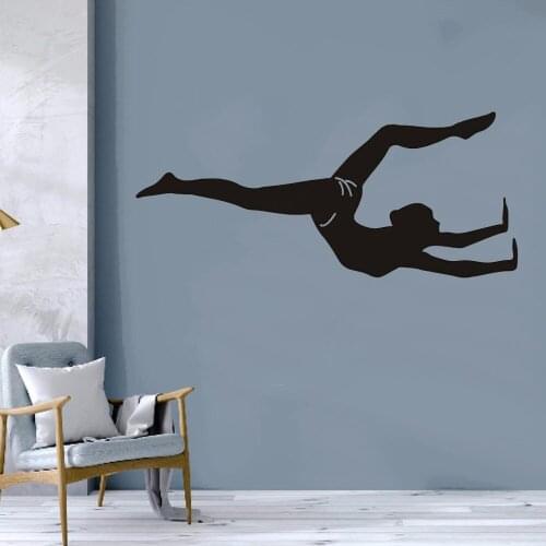 Yoga Girl Gymnast Wall Stickers Room Home Decoration Accessories Decoration Wallpaper Poster Living Room Vinyl Removable ph356