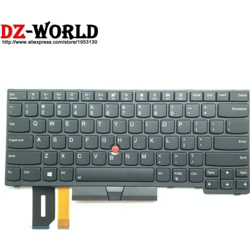 New Original US English Backlit Keyboard For Lenovo Thinkpad E480 E490 T480S L480 T490 T495 L380 L390 Yoga L490 P43s Laptop