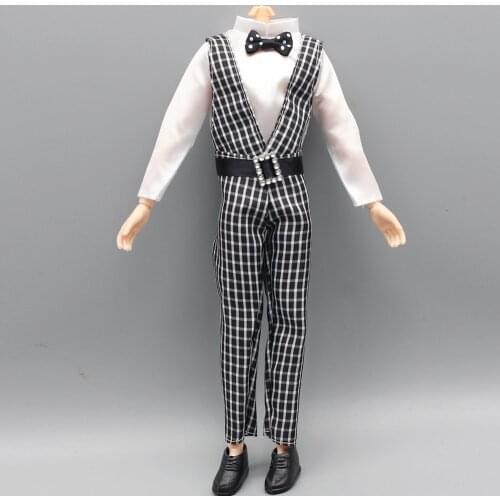 New Prince Ken Fashion Suit Doll Clothes Cool Outfit For Doll Boy KEN Doll Best Childrens Birthday Presents Gift