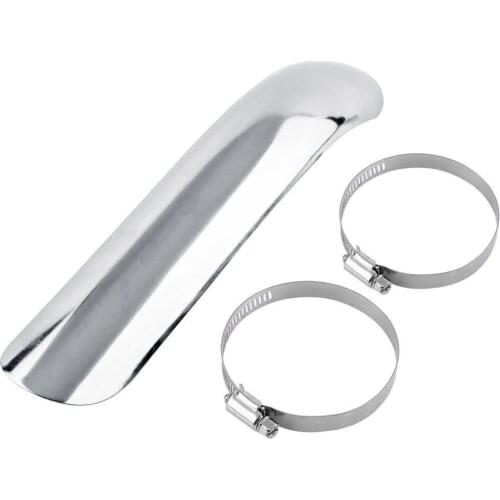 Heat Shield Curve Exhaust Muffler Pipe Heat Insulation shield Cover Heel Guard For Harley Honda Suzuki Chopper Cruise