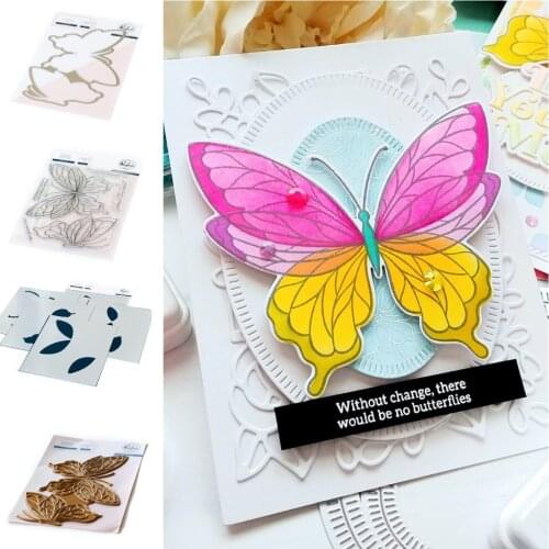 Butterfly Animal Cutting Dies Stamps Stencil Hot foil Scrapbook Diary Decoration Embossing Template DIY Greeting Card Handmade