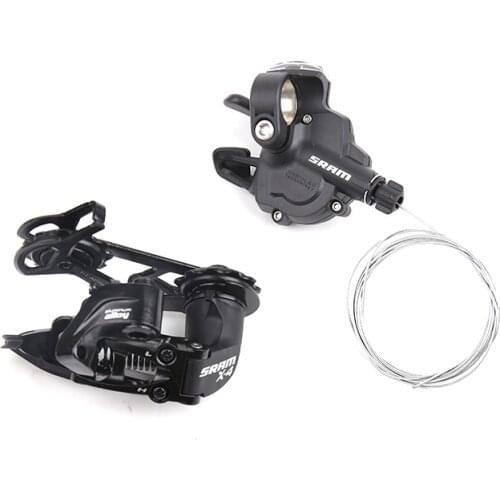 SRAM X4 8 Speed MTB Small Kit Bicycle Groupset Trigger Shifter Lever Rear Derailleur GS Medium Cage