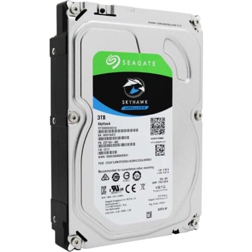3.5" Original Seagate Internal HDD 3TB Skyhawk 5900RPM SATA 6Gb/s 64MB Cache ST3000VX009 for surveillance system