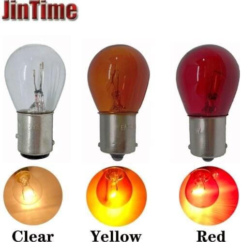 1PCS 1157 BAY15D 1156 BA15S LED Turn Singal Light Car Boat Reverse Brake Backup Lamp Tail Light Transparent Light Bulb DC12V