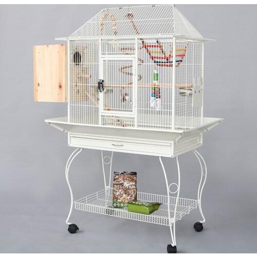1PCS Large Bird Cages For Parrot Parakeet Octopus Metal Bird House Heightened Breeding Cage Bird Nest Cage Pigeon Bird