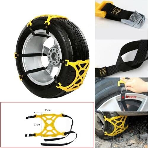 1pcs Universal Car Snow Tire Anti-skid Chains Beef Tendon Mud Wheel Safety Chain Vehicle Truck