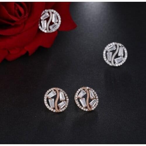 2017 NoEnName_Null The new high-quality wholesale statement cute peach heart earrings factory price