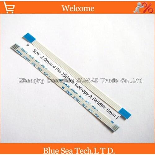 4 Pin FFC/FPC Flexible Flat Cable 1.0mm pitch 4Pin 150mm Isotropy A or Anisotropy B cable,AWM 20624,80C 60V VW-1