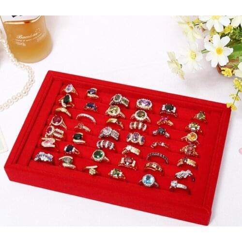 40%HOT Ring Earrings Organizer Ear Studs Display Stand Holder Rack Tray Plate Box Case