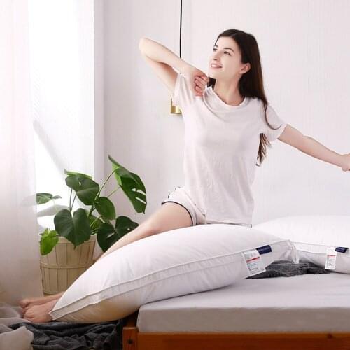 White Pillow Filling Neck Pillow Core for Sleeping Bed Pillow 100% Cotton Cover Cushion Core Inner Home Textile