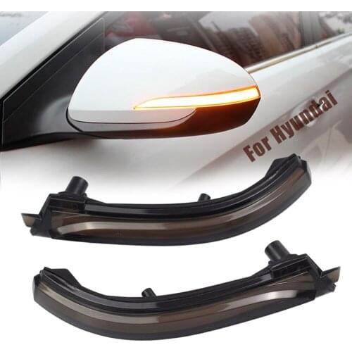 Side Mirror Flasher Light For Hyundai Elantra AD Avante 2016 2017 2018 2019 Dynamic Turn Signal Light Flowing Water Blinker