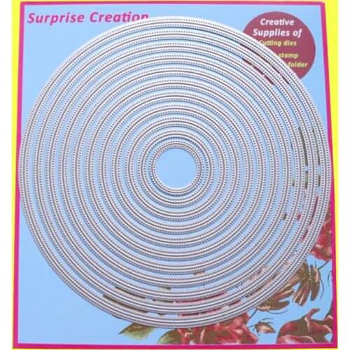 Large Cutting dies Piercing Circles Scrapbook DIY Cardmaking Crafting Metal Stencil