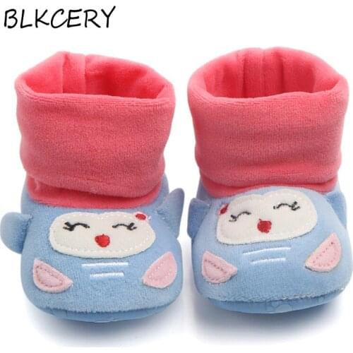 New Fashion Baby Boots for Girls Boys Shoes Toddler Booties Fashion Cartoon Elastic Soft Sole Infant Slippers Newborn Footwear