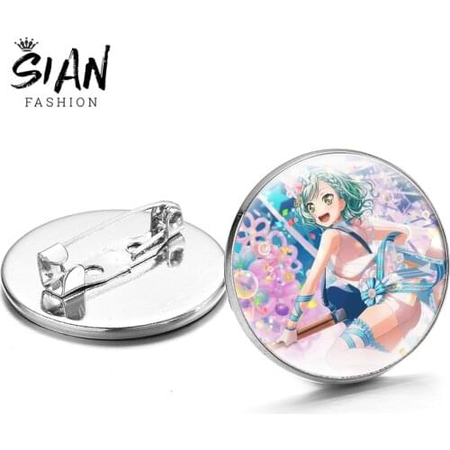 Anime Bang Dream Brooches Toyama Kasumi Cartoon Pattern Badge Collection Handmade Jackets Schoolbag Lapel Pin Souvenir Jewelry