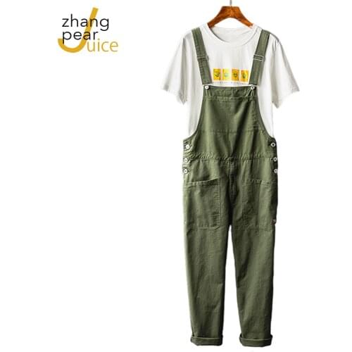 Men Strap Pants Solid Color Casual Jumpsuits Streetwear Joggers Pockets Fashion Suspenders Men Cargo Overalls