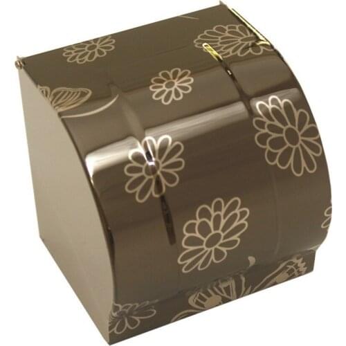 Free shipping DRB stainless steel paper holder for wall mounted hotel bathroom toilet paper holder