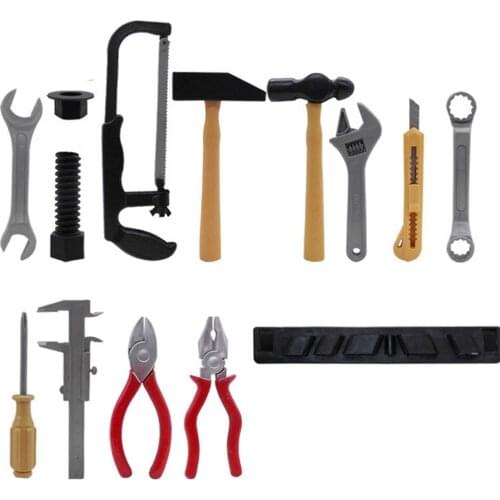 Children Play Simulation Multifunctional Repair Tools Hacksaw Set DIY Educational Toys New Plastic Building Tool Kits L0220