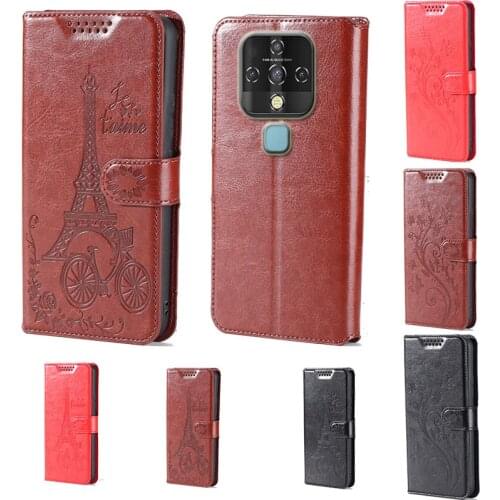 For Tecno Camon 16/16 Pro butterfly flower Tower Flip Leather Wallet Phone Case For Tecno Camon 16 SE Phone cover with card slot