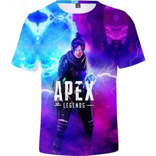 Popular Apex Legends Men 3D TShirts Women Short Sleeve T-shirt Boy/Girls TShirt Game Apex Legends Lifeline Summer Fashion Tops