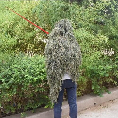 Ghillie Suit Desert Durable Breathable Mesh Lining Hunting Camouflage Sniper Suit Scouting Woodland Sniper Set Kits
