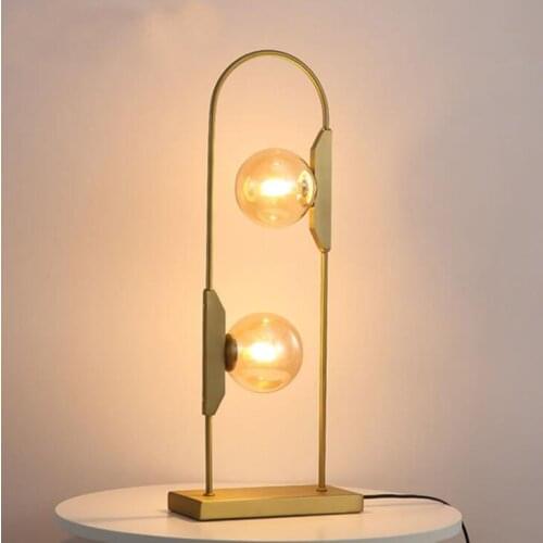 Creative personality Nordic magic bean designer model room bedroom bedside table lamp simple modern living room table lamp