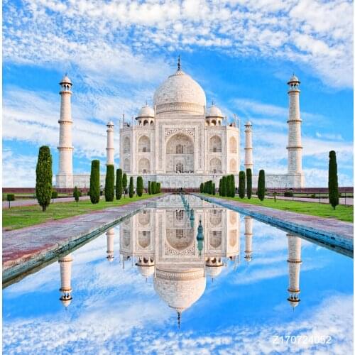 LIFE MAGIC BOX Seamless Wrinkle-free Polyester Washable Photo Background Newborn Photography Cloth Backdrops Castle Sky