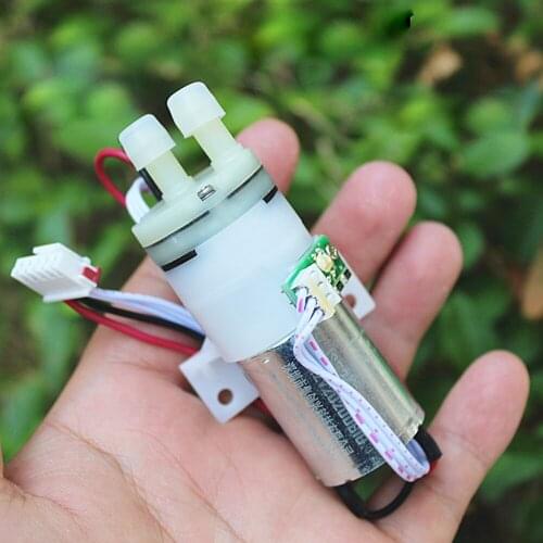 Mini 370 Water Pump DC 12V Self-priming Diaphragm Pump Carbon Brush Electric Pump with Photoelectric Sensor Fish Tank Aquarium