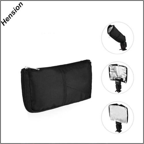 Multifunction Portable Flash Speedlite Protective Bag can use as Reflector as diffuser softbox as Beam tube