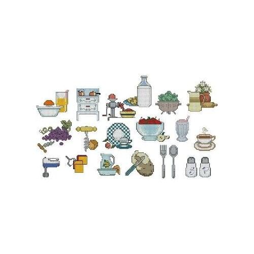 Needlework Cross stitch Handmade 14CT Counted Canvas DIY,Cross-stitch kits,Embroidery embroidery -Mini Cabinet 46-30
