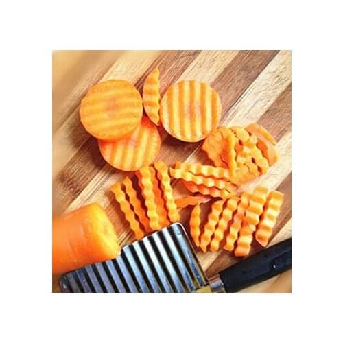 New Arrive Fruit Vegetable Tool Potato Wavy Edged Knife Stainless Steel Kitchen Gadget Cutting Peeler Cooking Tools Accessories