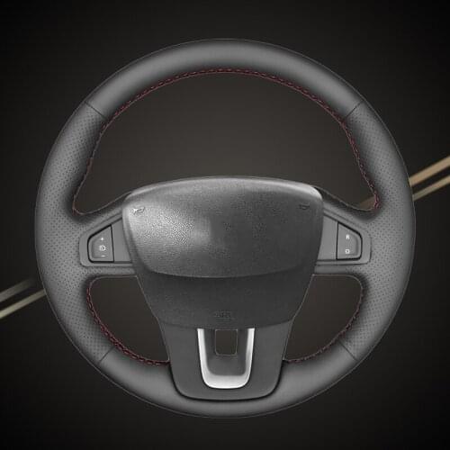 Car Braid On The Steering Wheel Cover for Renault Laguna 2008-2015 Latitude 2010-2015 Renault Samsung SM5 2009-2018 Auto Covers