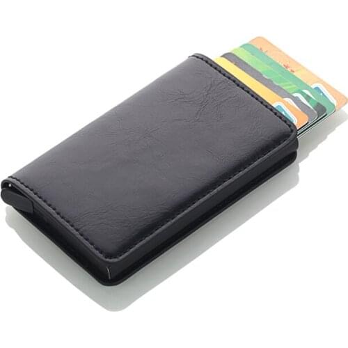 Wholesale Rfid Card Holder Men Wallets Money Bag Male Vintage Credit Card Holder 2019 Small Leather Smart Wallets Mini Wallets