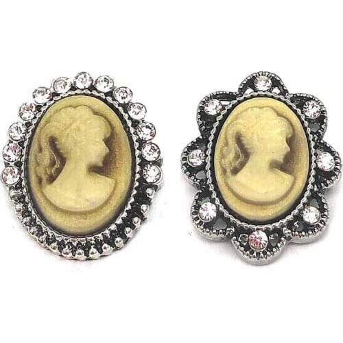 Wholesale w378 Lady 3D 18mm 20mm metal snap button for Bracelet Necklace Interchangeable Jewelry Women accessorie findings