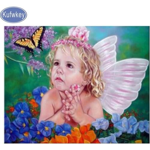 Full,Diamond painting,angels baby,landscape,Rhinestone,Diamond mosaic,Picture,Diy,Diamond embroidery customzied photo 60x80CM