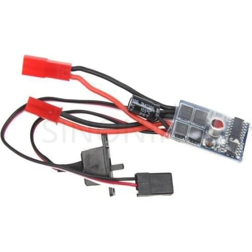 RC ESC 10A Brush Motor Speed Controller w/ Brake for 1/16-24 RC Car Boat Tank