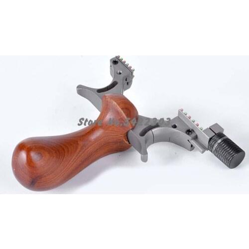 New Tc21 Titanium Slingshot Outdoor Shooting Slingshot Rubber Band Professional Led Sight Hunting Catapult Hunting Slingshot