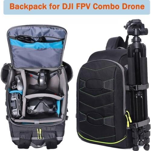 Drone Backpack Shoulder Bag for DJI FPV Combo Outdoor Carrying Case Glasses Remote Control Portable Waterproof Storage Bag