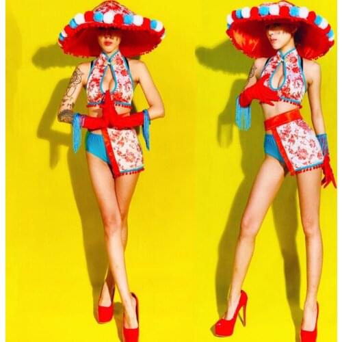 Nightclub DJDS Stage Costumes Female Singer Festival Party Performance Sexy Clothing Gogo Dancer Pole/Jazz Dance Clothes DWY5141