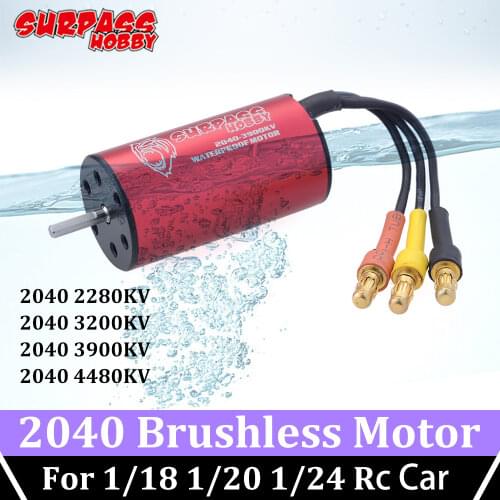 Surpass Hobby 2040 Brushless Motor 2280KV 3200KV 4480KV 3900KV 35A ESC Waterproof for 1/18 1/20 1/24 RC Traxxas HSP Wltoys Car