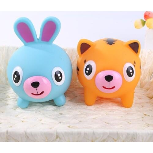 Tongue Voice Animal Squeeze Decompression Novelty Vent Vocal Toys Dogs Unicorn Rabbit Pig Tiger Puppy Squishy Anti-Stress Dolls