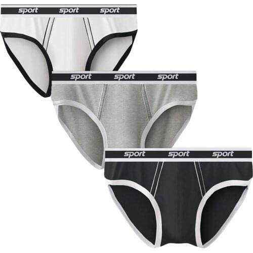 3PCS/Lots Modal Briefs Jock Strap Mens Underwear Seamless Slip Homme Panties Calzoncillos Hombre Cueca Underpants Thongs 3XL